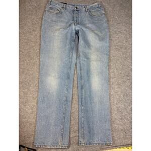 VINTAGE Eddie Bauer Jeans Mens 38L Blue Straight Leg Denim 90s Grunge Streetwear